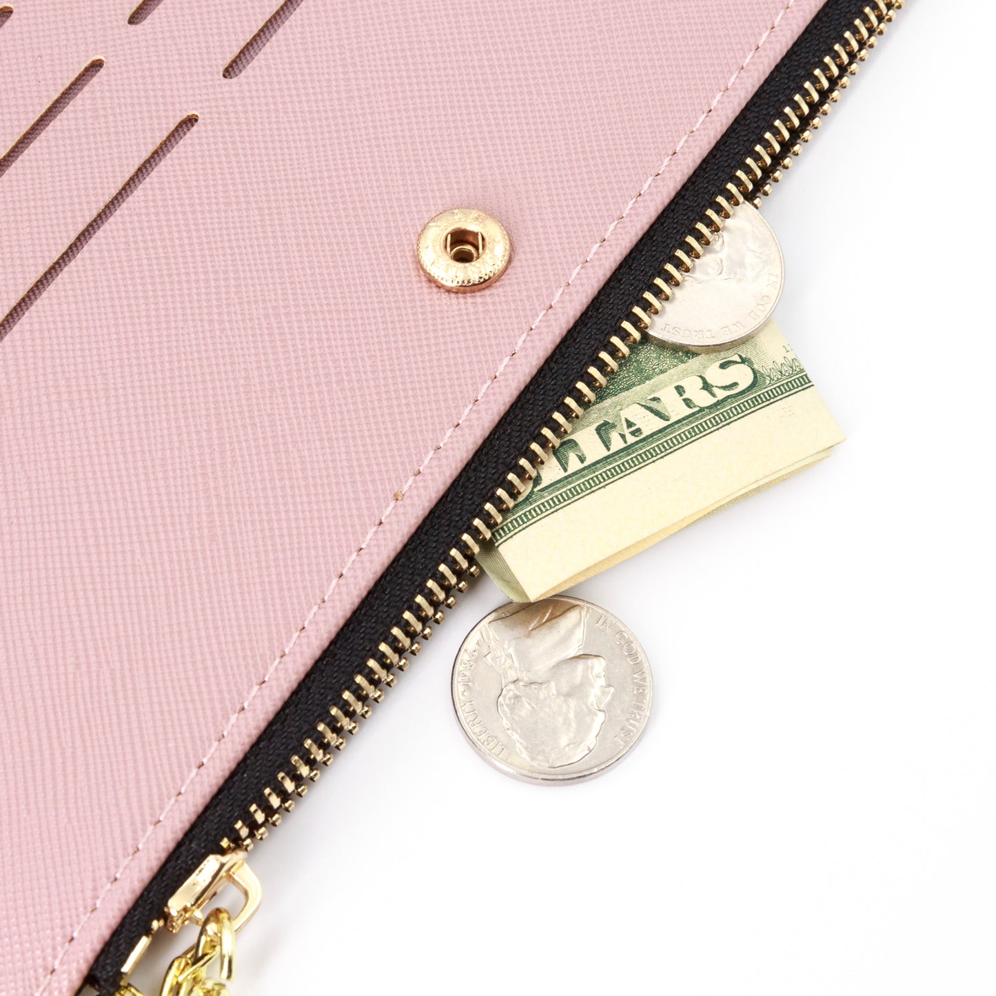 Leather Wallet for Women, Coin Purse Black