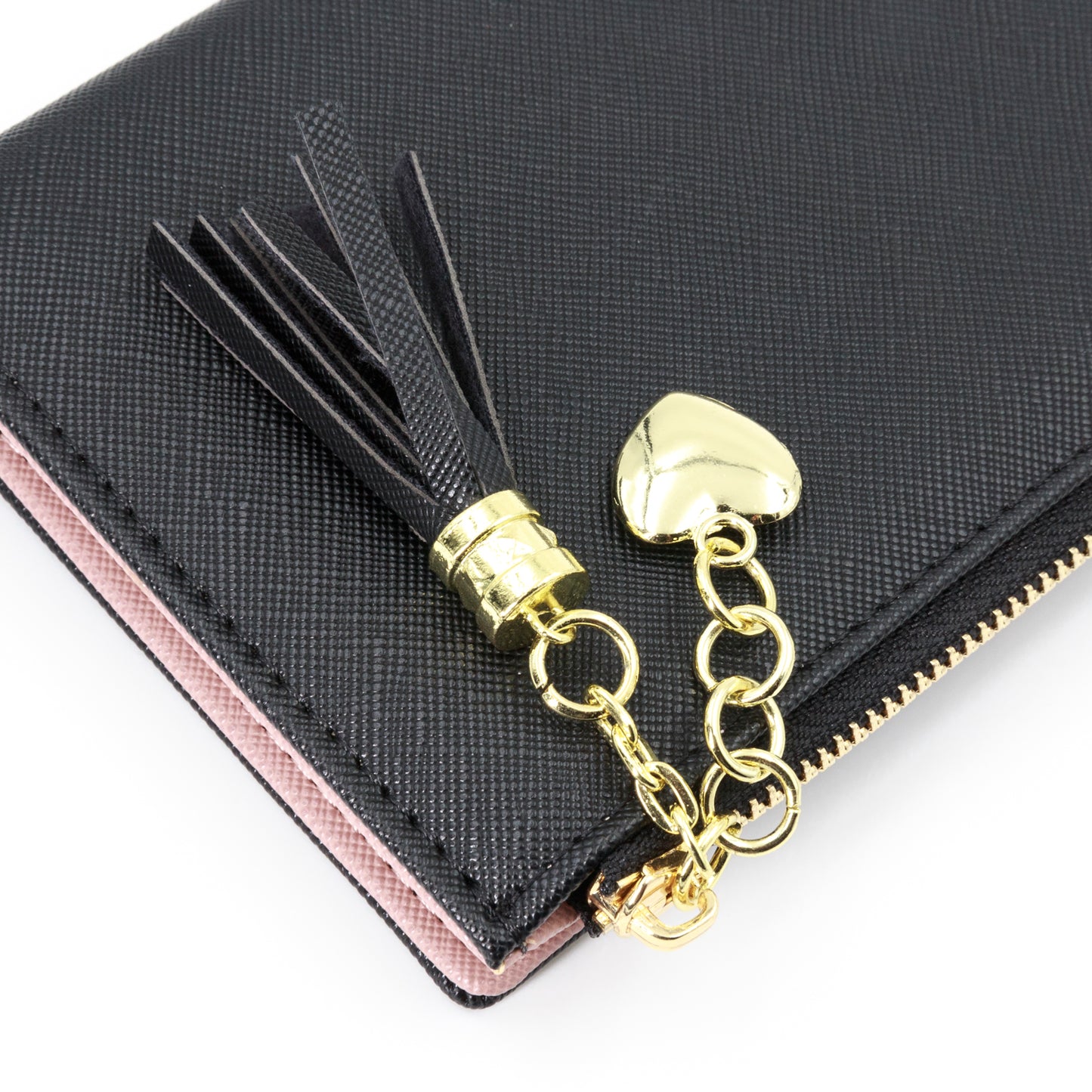Leather Wallet for Women, Coin Purse Black