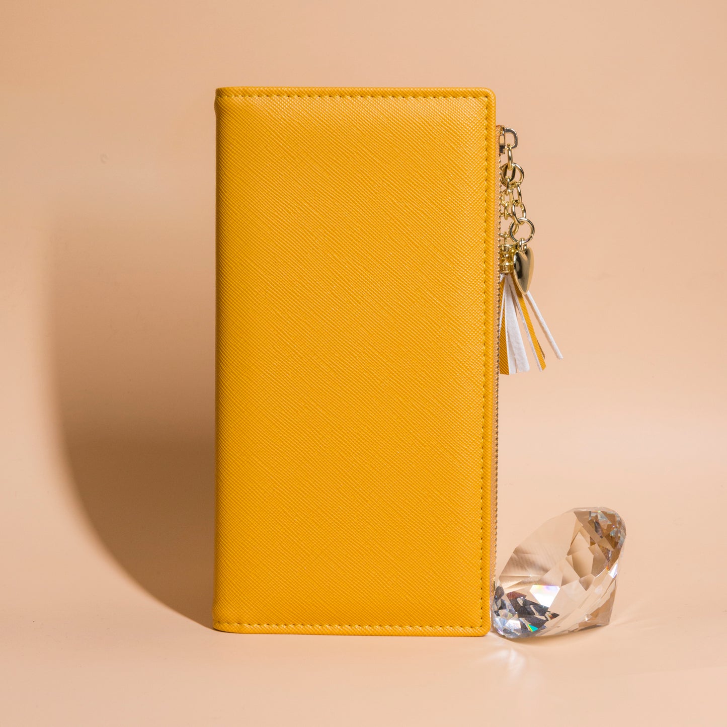 Leather Wallet for Women, Coin Purse Yellow