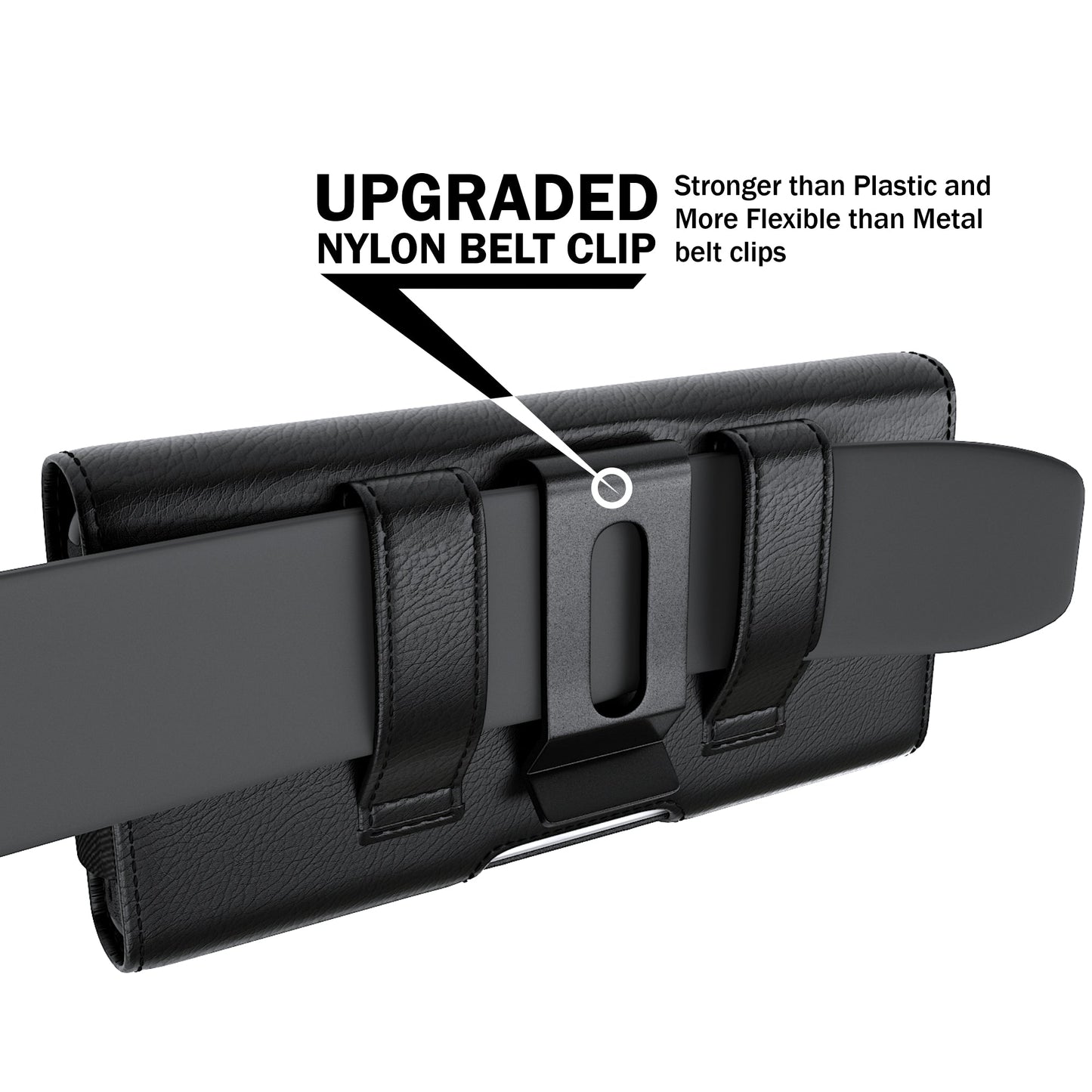iPhone 14, 14 Pro Cell Phone Belt Holster Case with Credit Card Storage