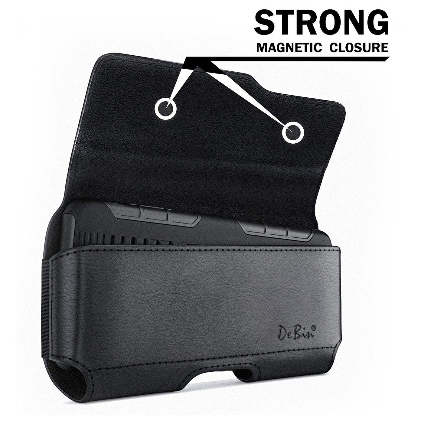 iPhone 8 Plus Holster Cell Phone Belt Holder Case with Clip Pouch Cover