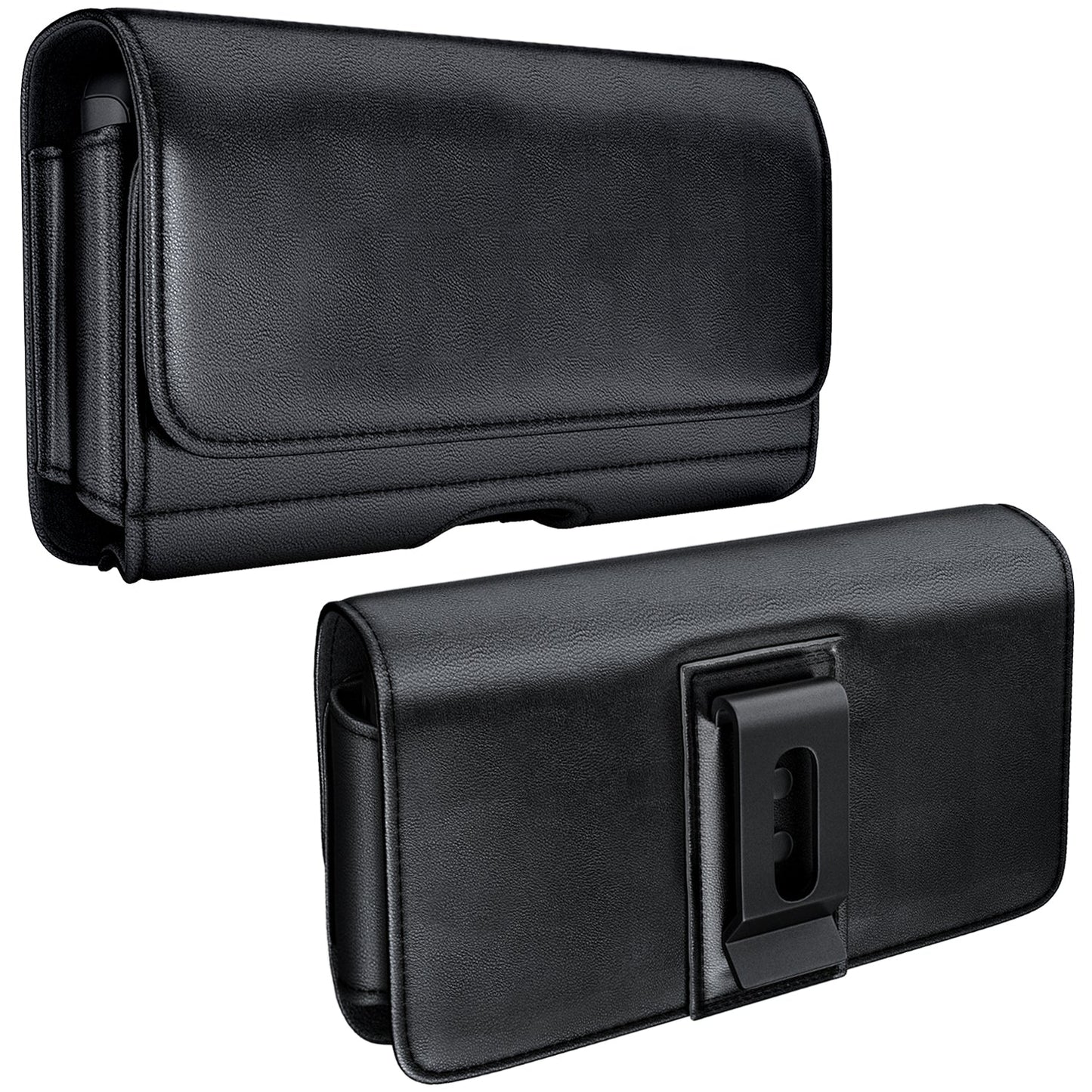iPhone 11, XR Cell Phone Belt Holder Holster Case with ID Credit Card Storage