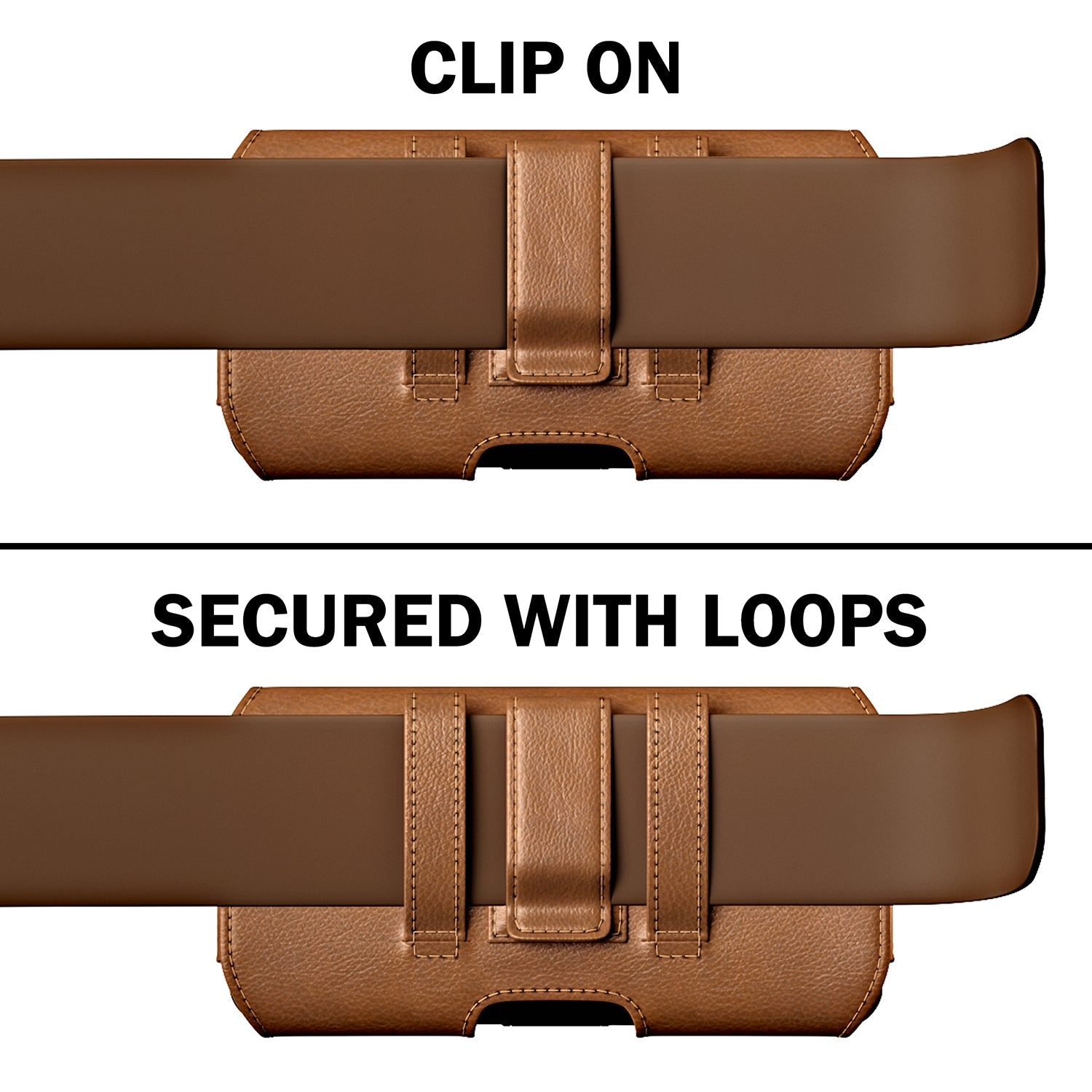 Belt clearance clip pouch