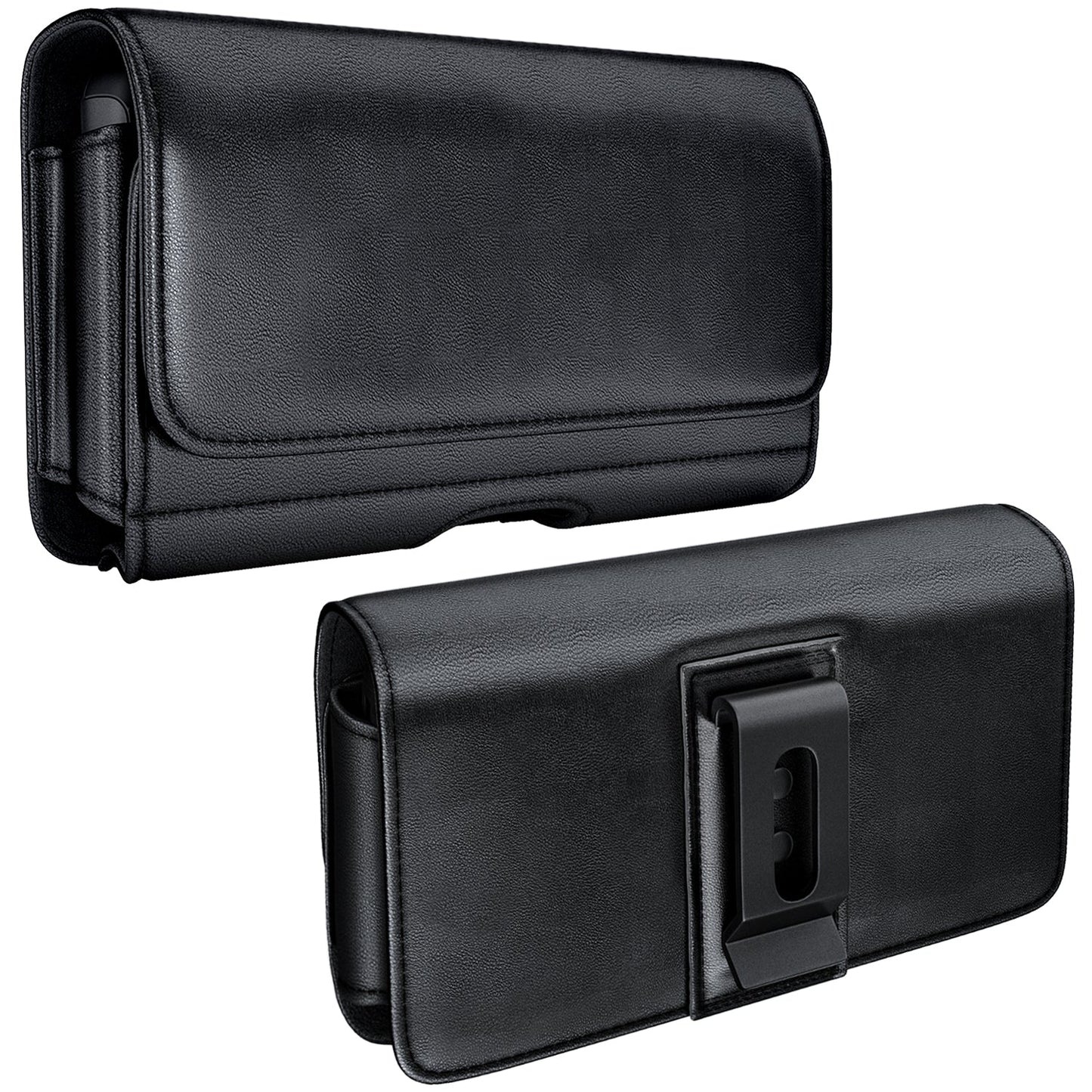 iPhone 13, 13 Pro Cell Phone Belt Holder Holster Case with ID Credit Card Storage